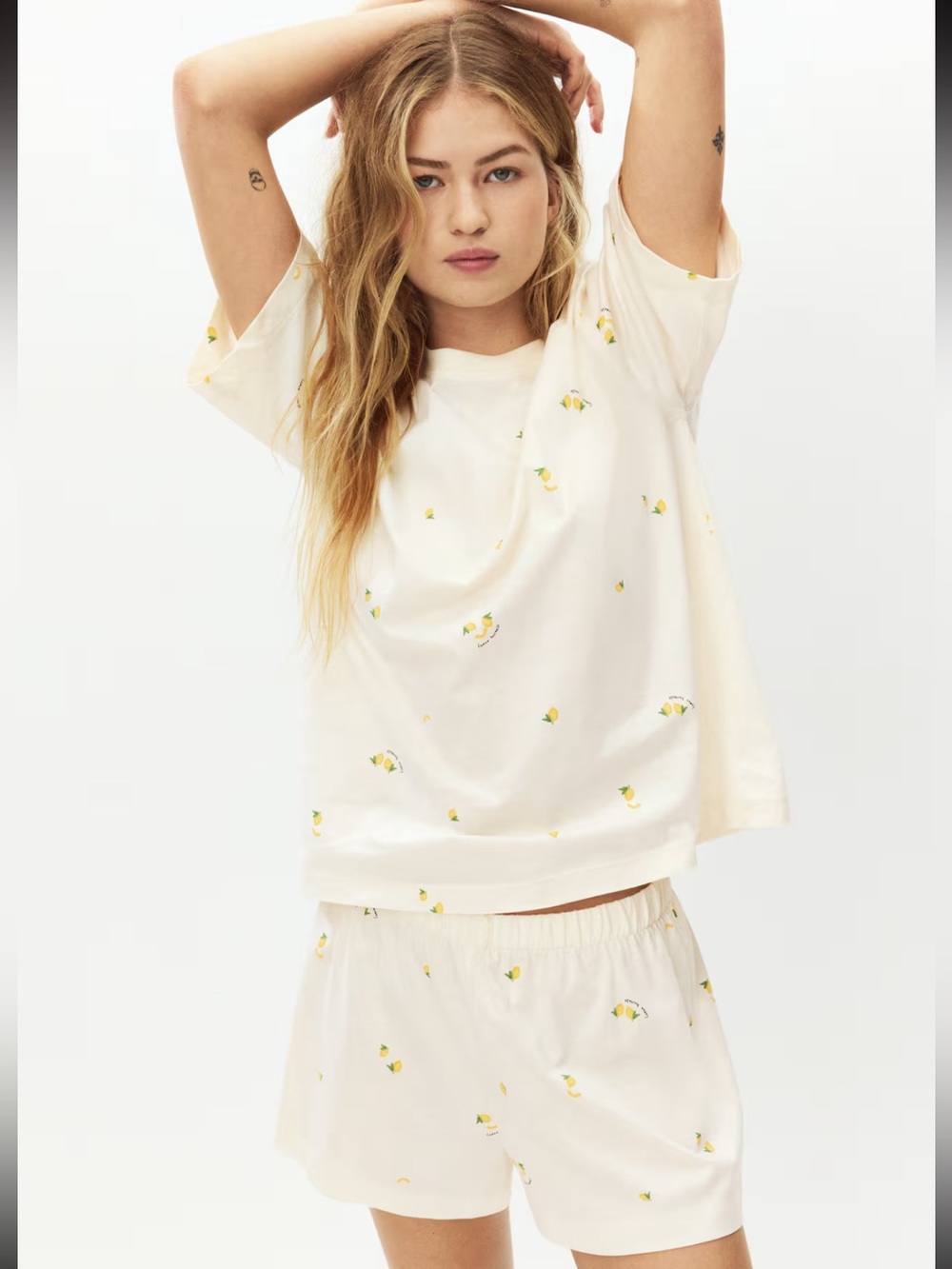 H&M Lemon Printed Pajamas